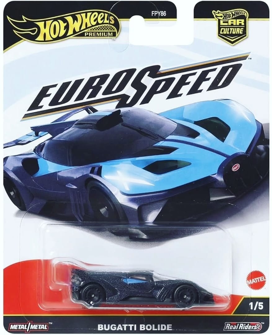 Hot Wheels | Car Culture Euro Speed 1/5 Bugatti Bolide hellblau/schwarz
