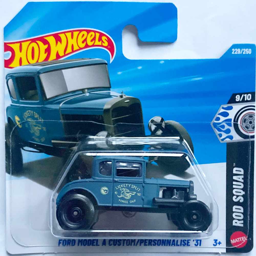 Hot Wheels | Ford Model A Custom / Personnalise ‘31 matt blau TH