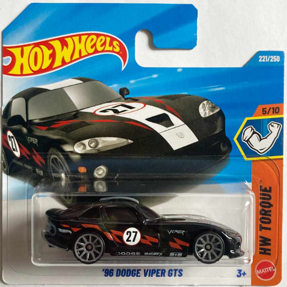 Hot Wheels | ‘96 Dodge Viper GTS schwarz #27