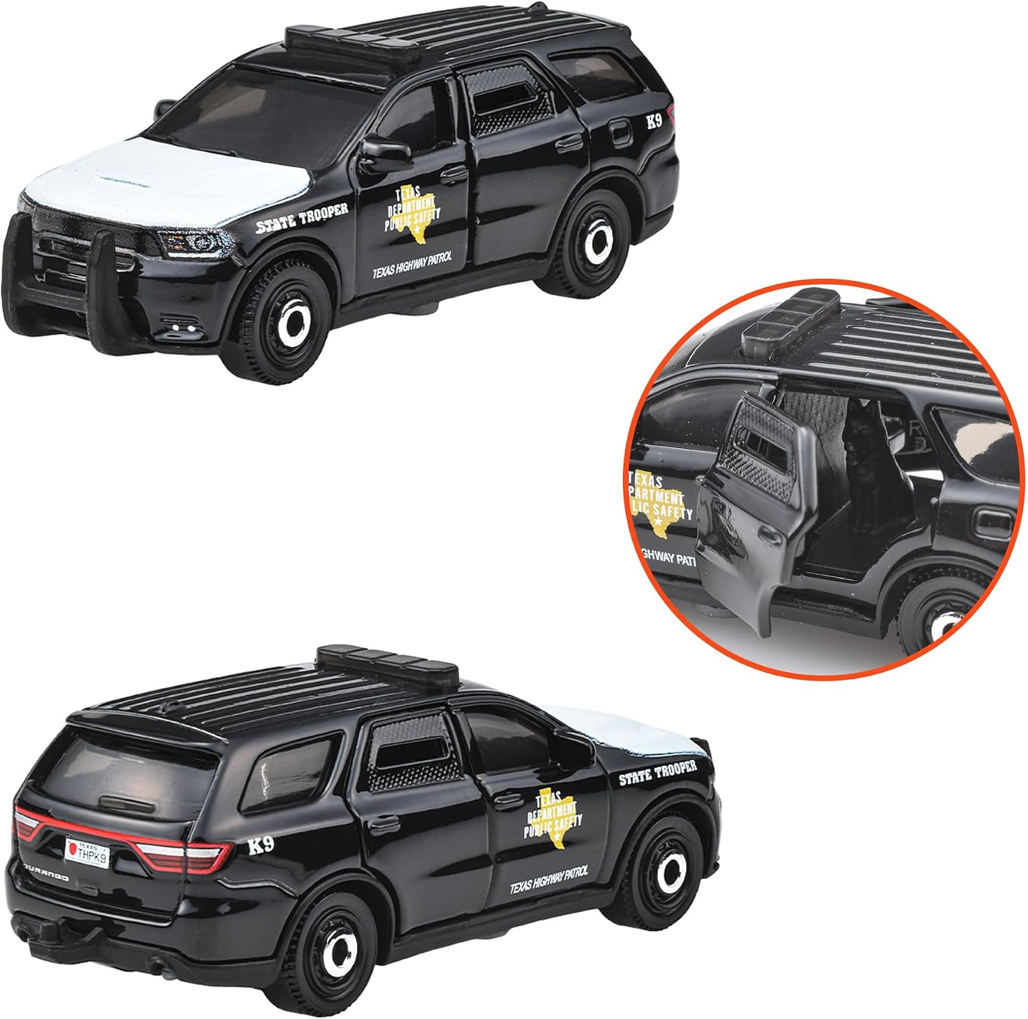 Matchbox | Moving Parts 44/50 2018 Dodge Durango TEXAS HIGHWAY PATROL schwarz