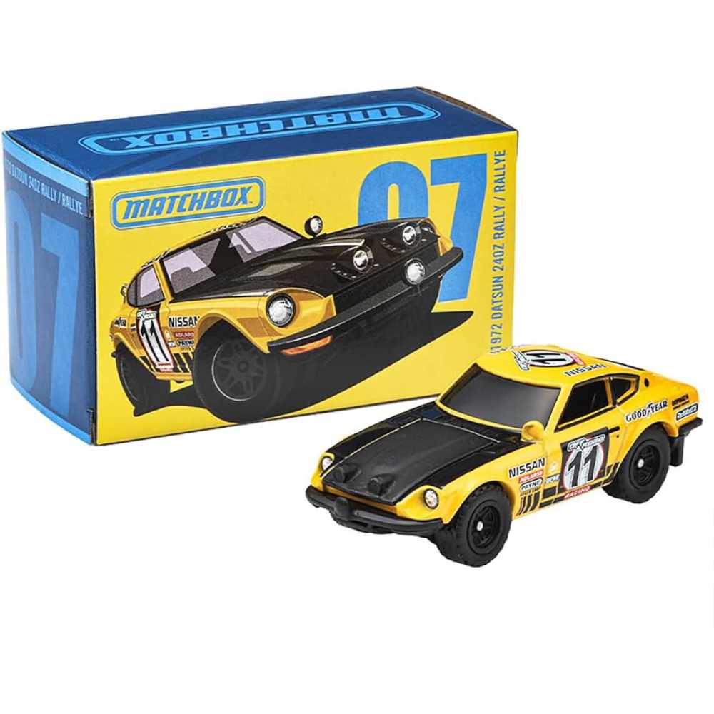 Matchbox | Collectors Serie 07/20 1972 Datsun 240Z Rally gelb/schwarz