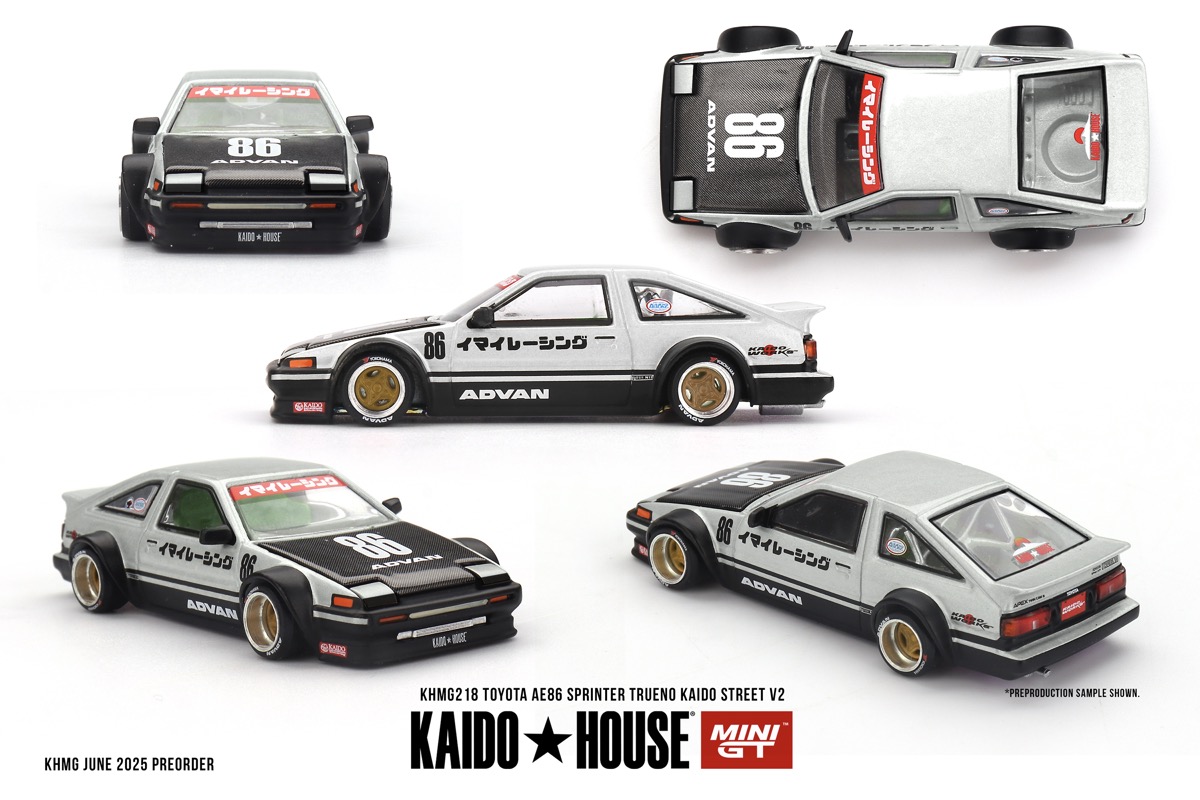MiniGT x Kaido House | Toyota AE86 Sprinter Trueno Kaido Street V2