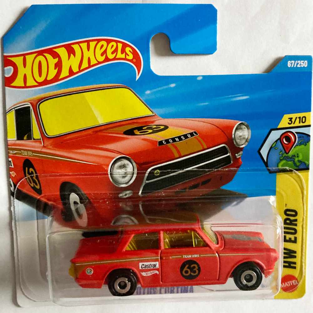 Hot Wheels | Lotus Cortina matt rot/gold #63