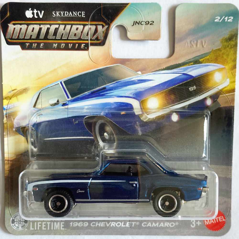 Matchbox | THE MOVIE 2/12 1969 Chevrolet Camaro dunkelblau