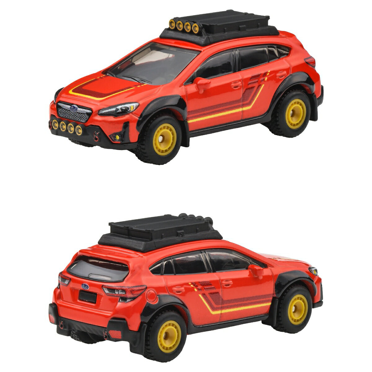 Hot Wheels | Premium 2-Pack Subaru Crosstrek rot & 2018 Toyota 4Runner weiß