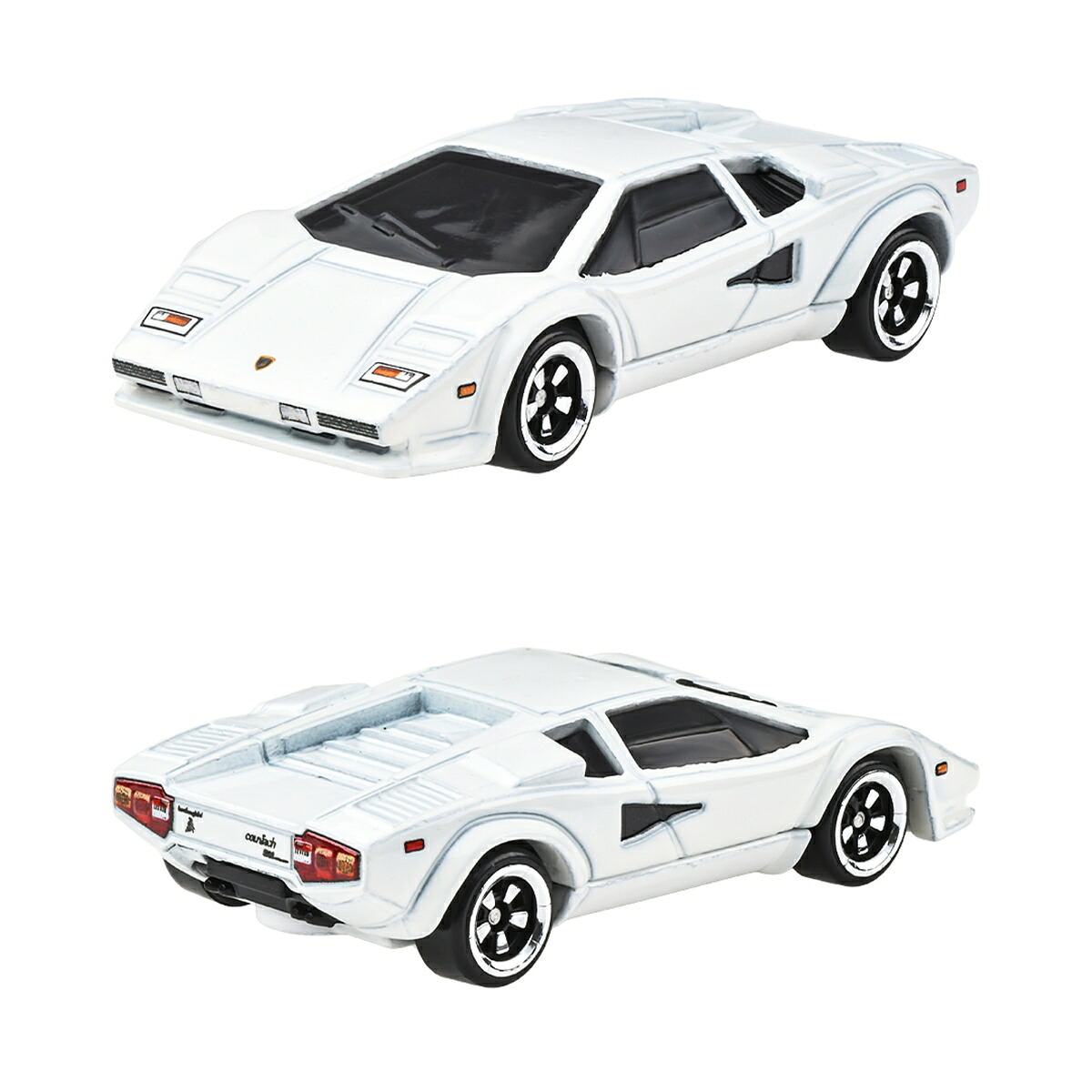 Hot Wheels | Basic Premium Silver Series VINTAGE CLUB 3 1/5 Lamborghini Countach LP 5000 QV weiß