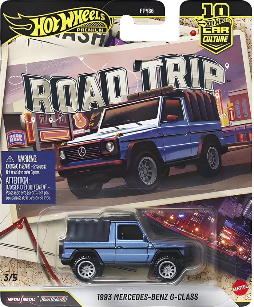 Hot Wheels | Premium Car Culture ROAD TRIP 3/5 1993 Mercedes-Benz G Class hellblaumetallic