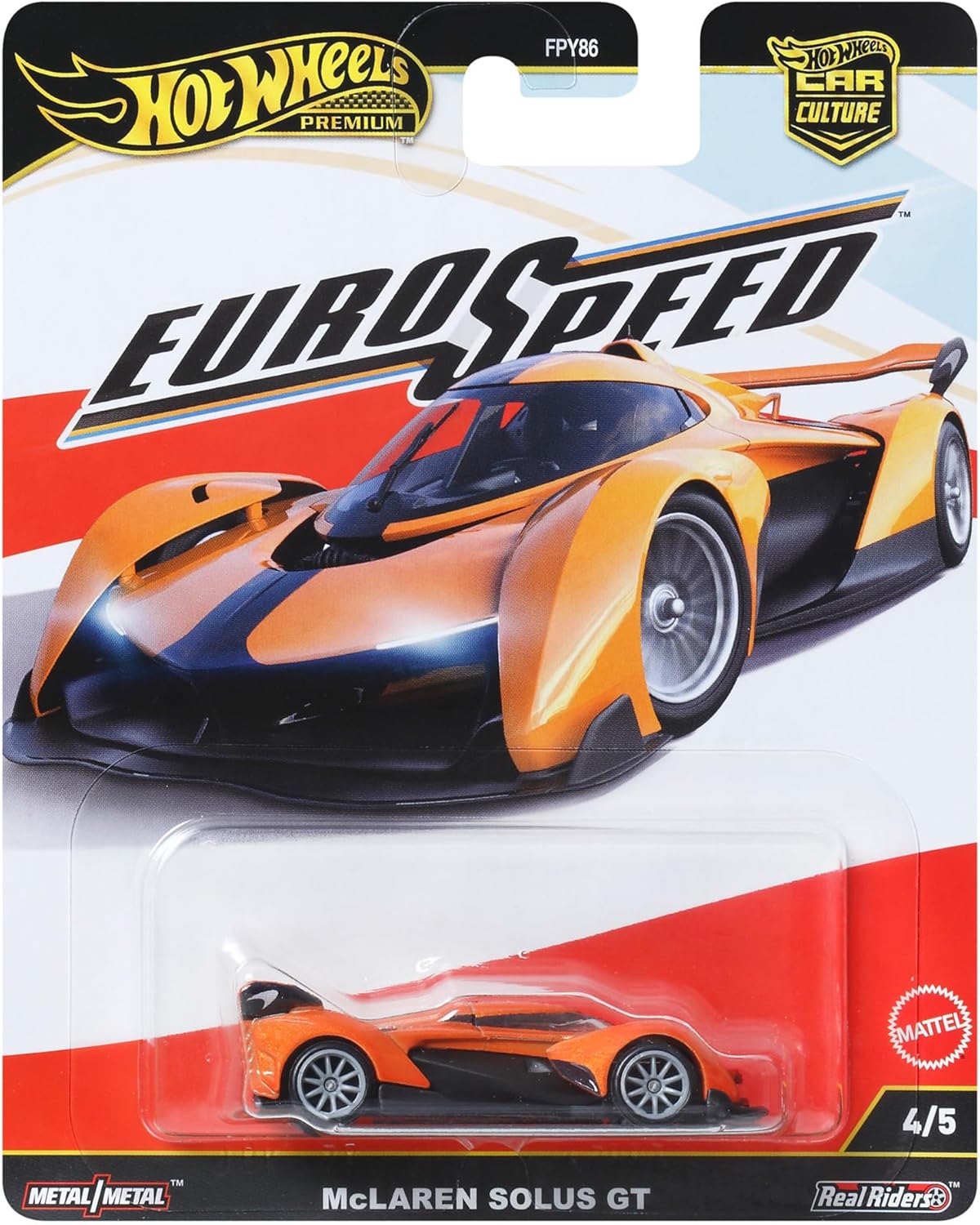 Hot Wheels | Car Culture Euro Speed 4/5 McLaren Solus GT orange/schwarz