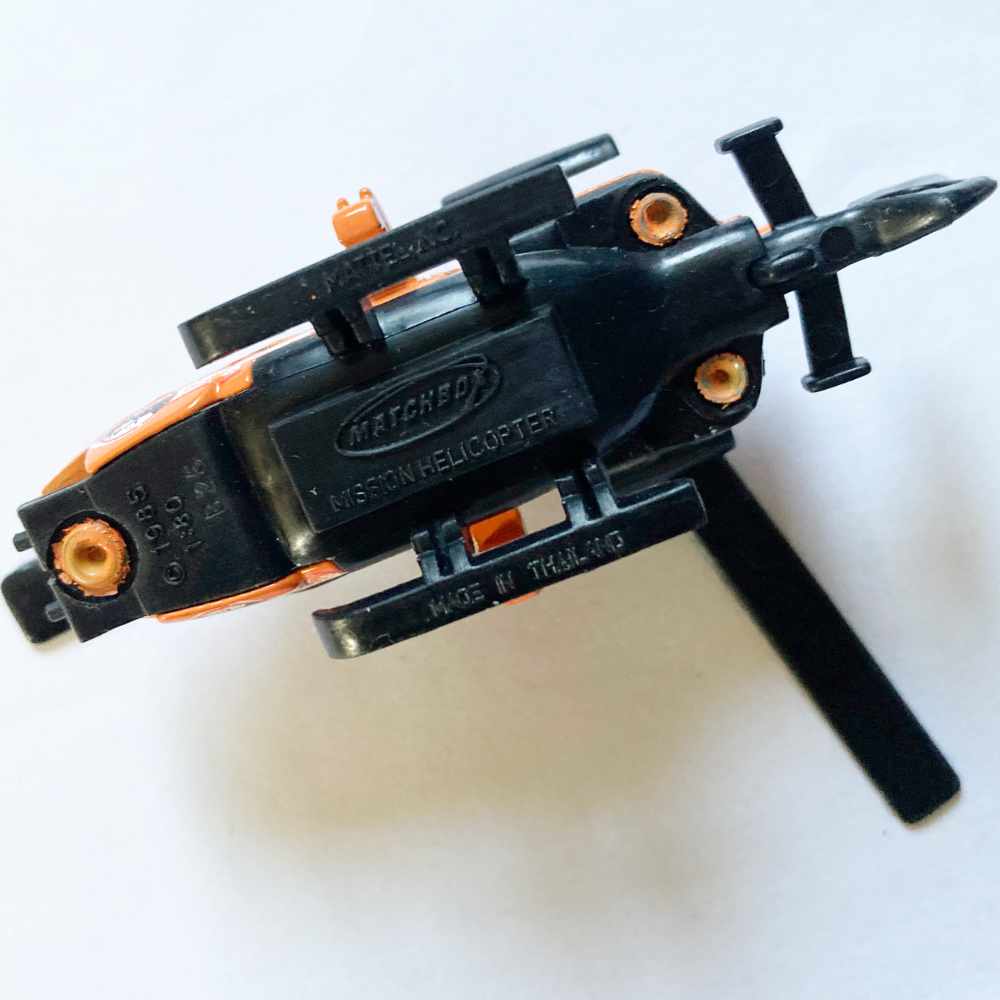 Matchbox | Mission Helicopter orange/schwarz 2009 - ohne Verpackung