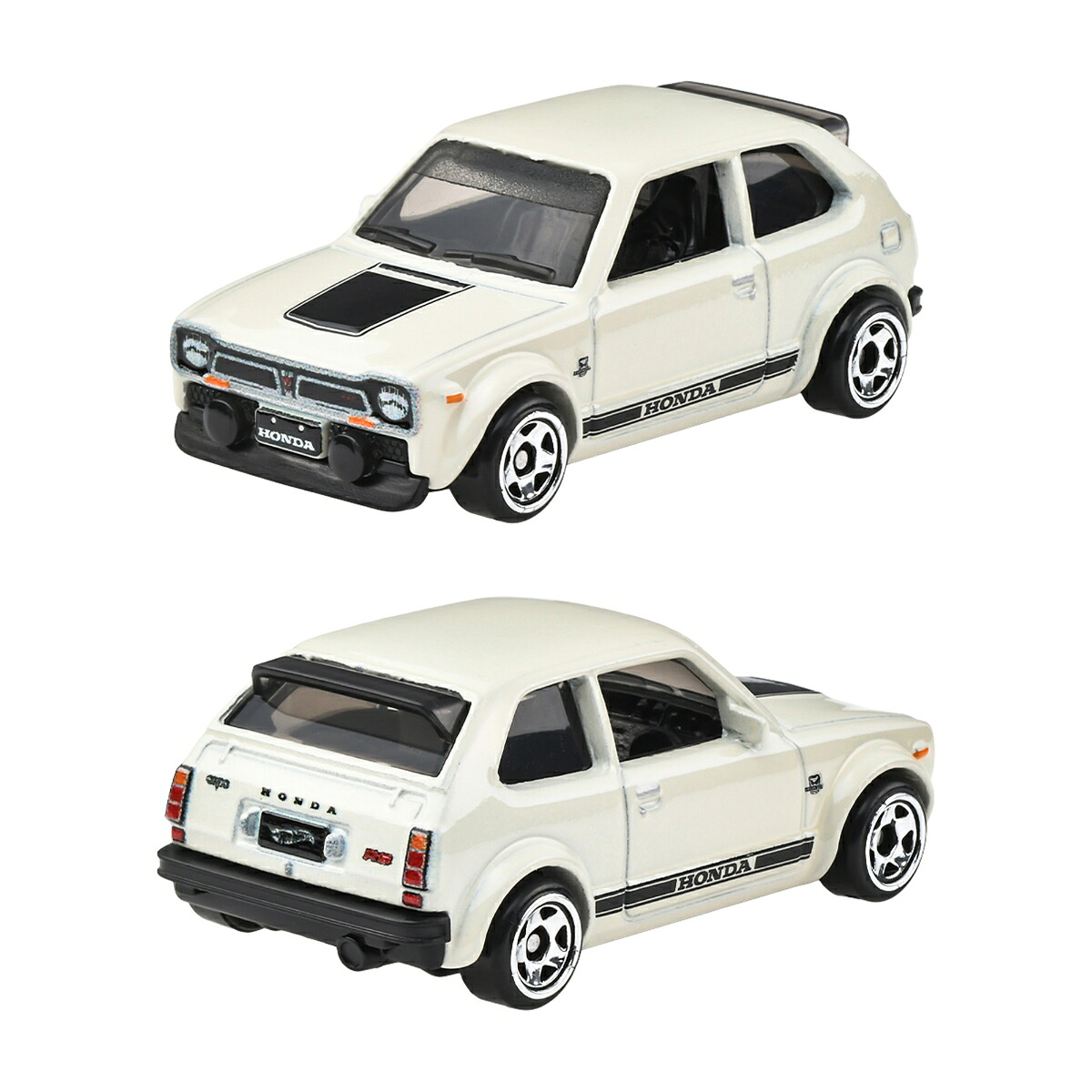 Hot Wheels | Basic Premium Silver Series VINTAGE CLUB 3 4/5 ‘73 Honda Civic Custom hellgrau