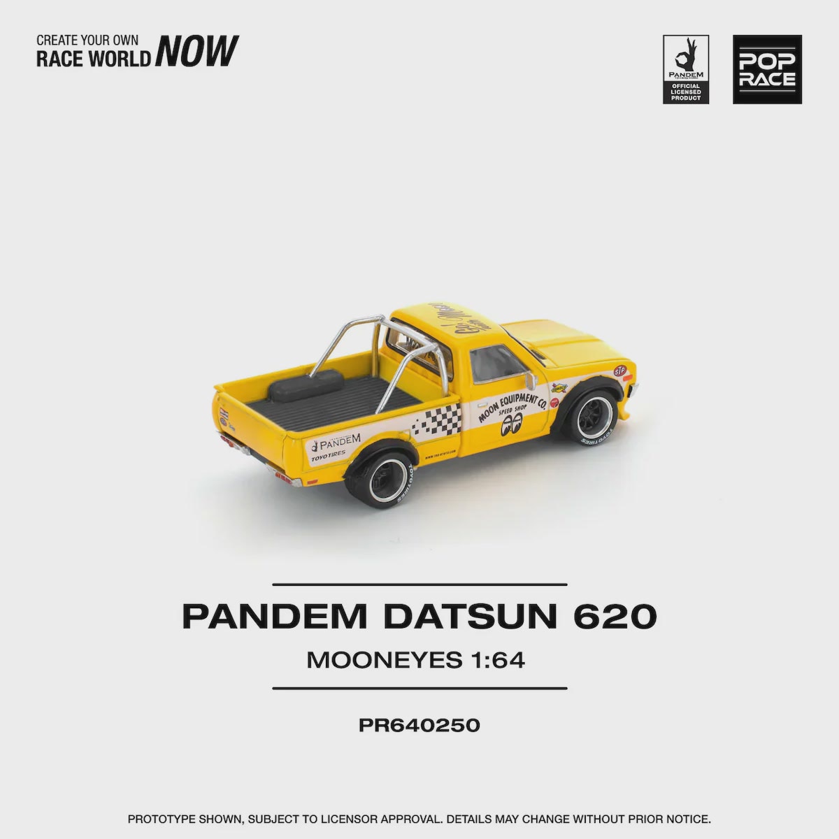 Pop Race | Pandem Datsun 620 Pickup MOON EYES gelb