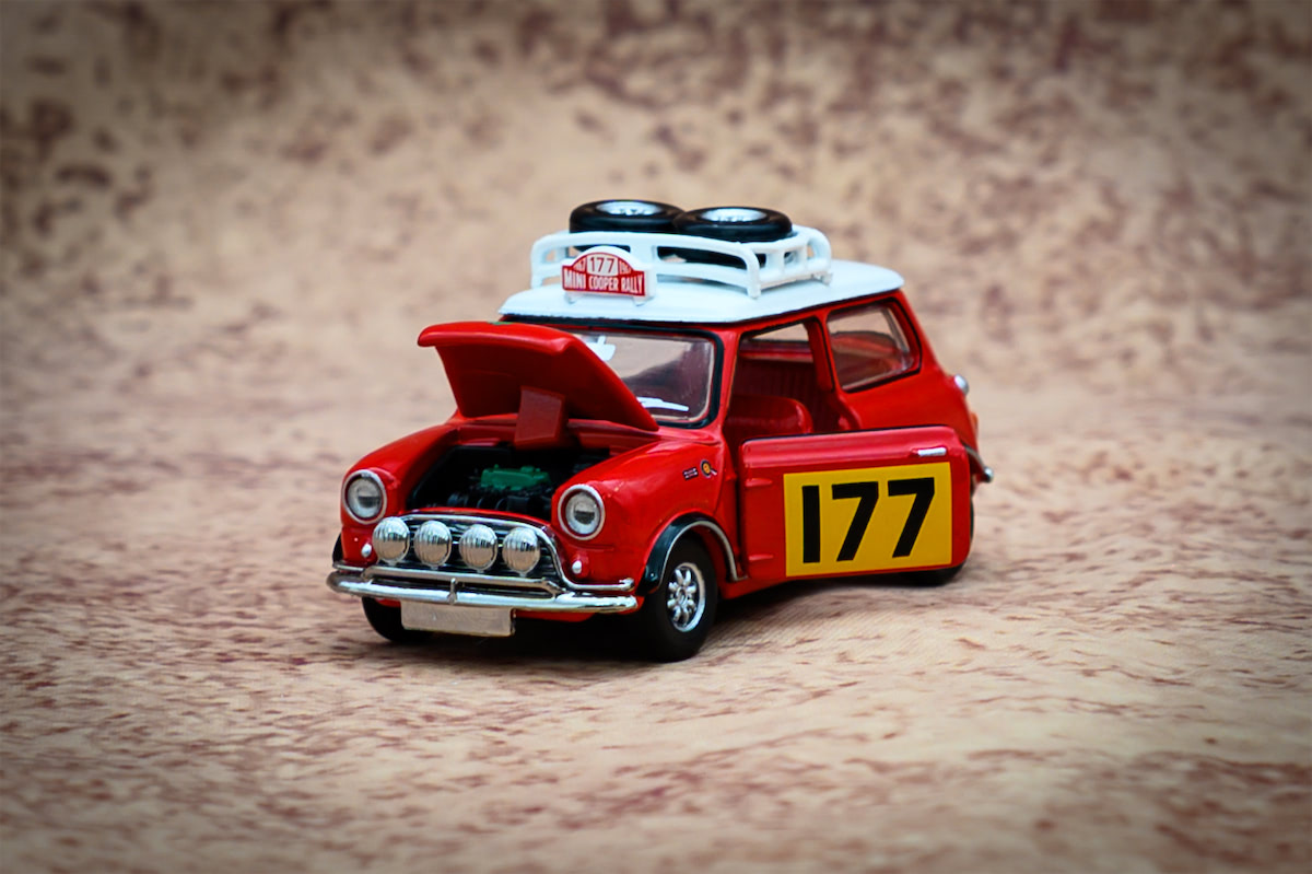 TINY Diecast | Mini Cooper Mk1 Rally #177 rot/weiß