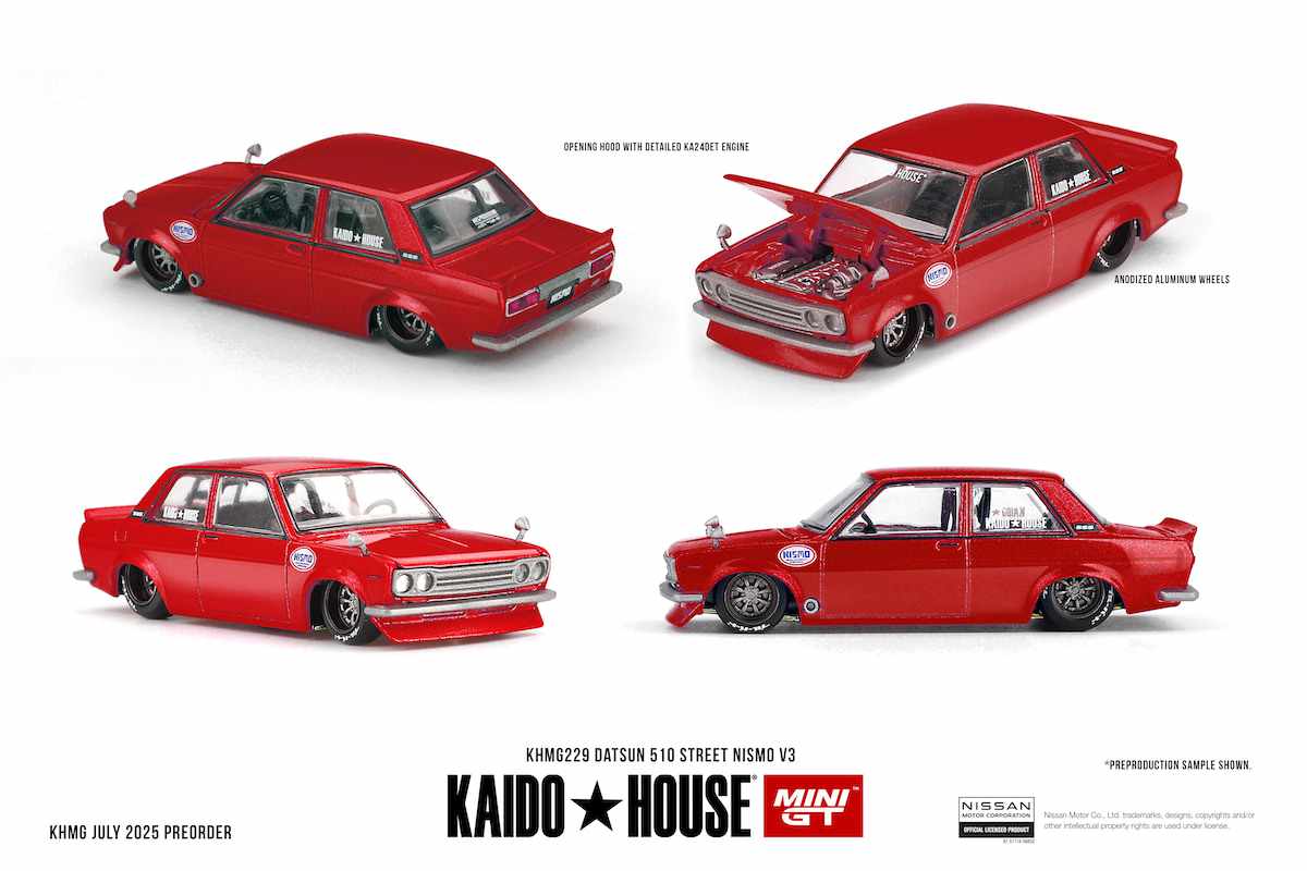 MiniGT x Kaido House | Datsun 510 Street Nismo V3 rot