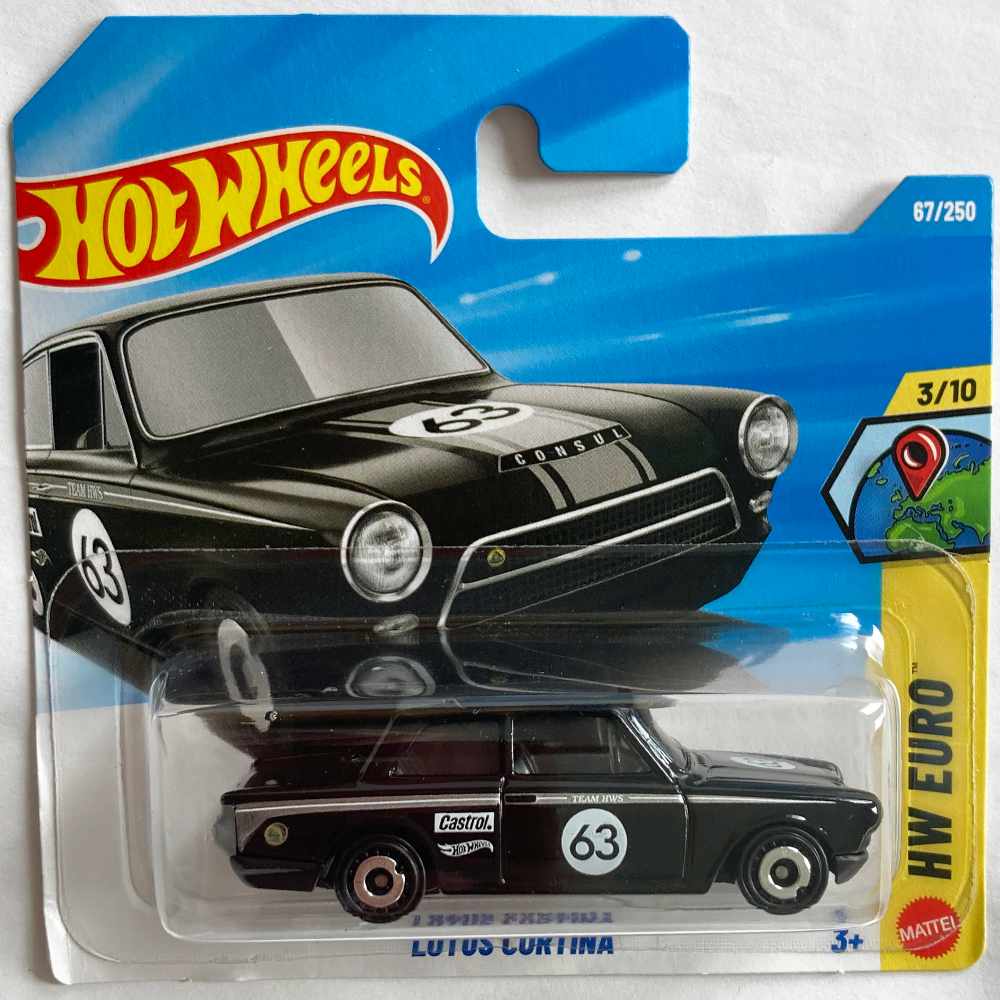 Hot Wheels | Lotus Cortina schwarz/silber #63