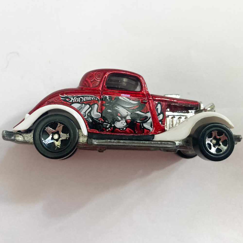 Hot Wheels | 3-Window '34 rotmetallic/weiß 2004 - ohne Verpackung