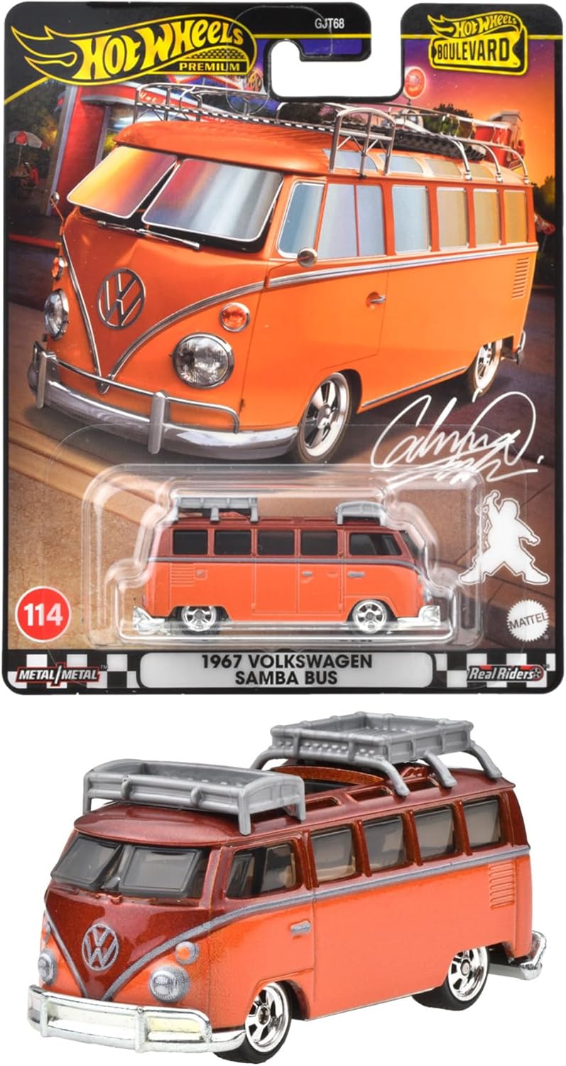 Hot Wheels | Boulevard #114 1967 Volkswagen Samba Bus rot/dunkelrot