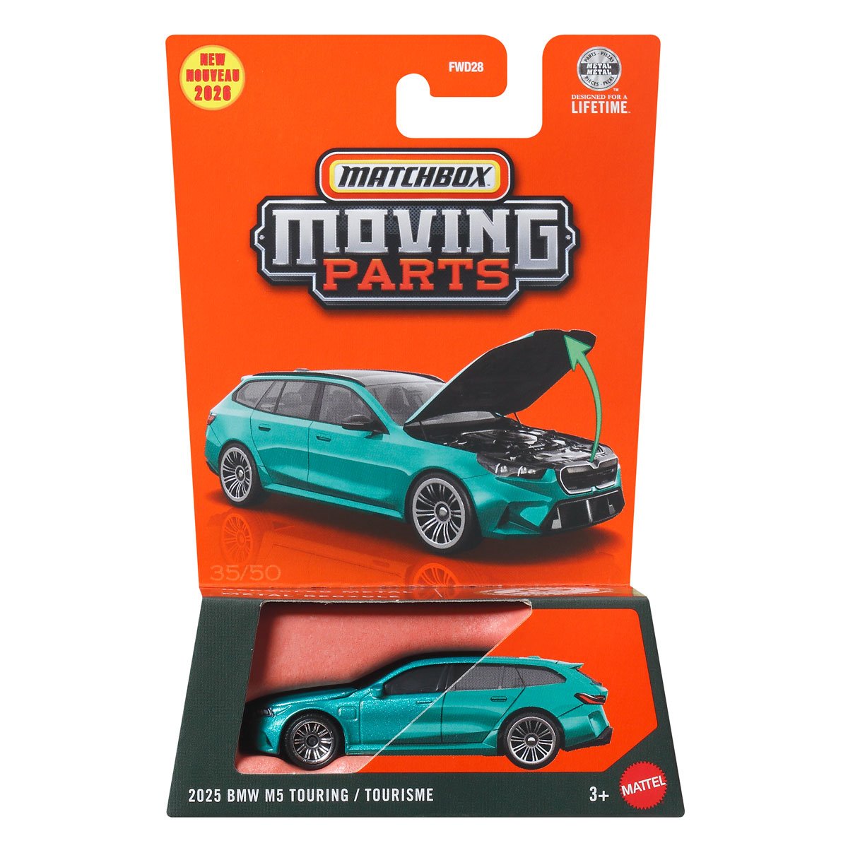 Matchbox | Moving Parts 35/50 2025 BMW M5 Touring türkismetallic