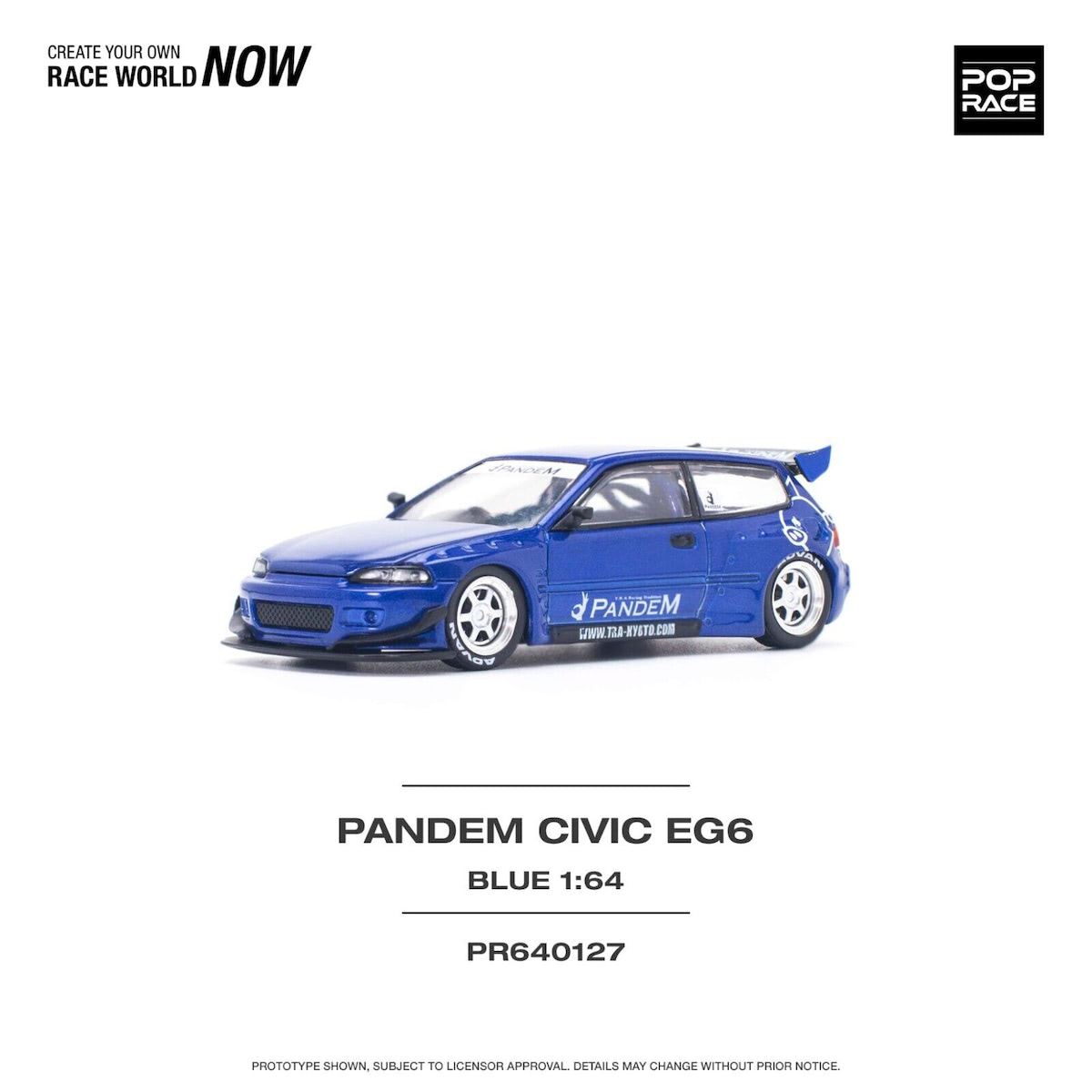 Pop Race | Pandem Honda Civic EG6 blau