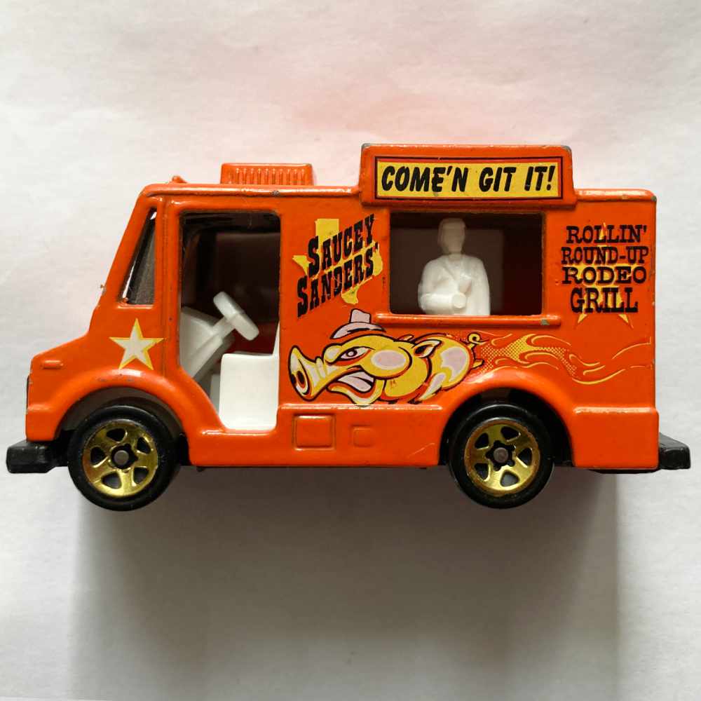 Hot Wheels | Ice Cream Truck orange „Saucy Sanders“ 2002 - ohne Verpackung