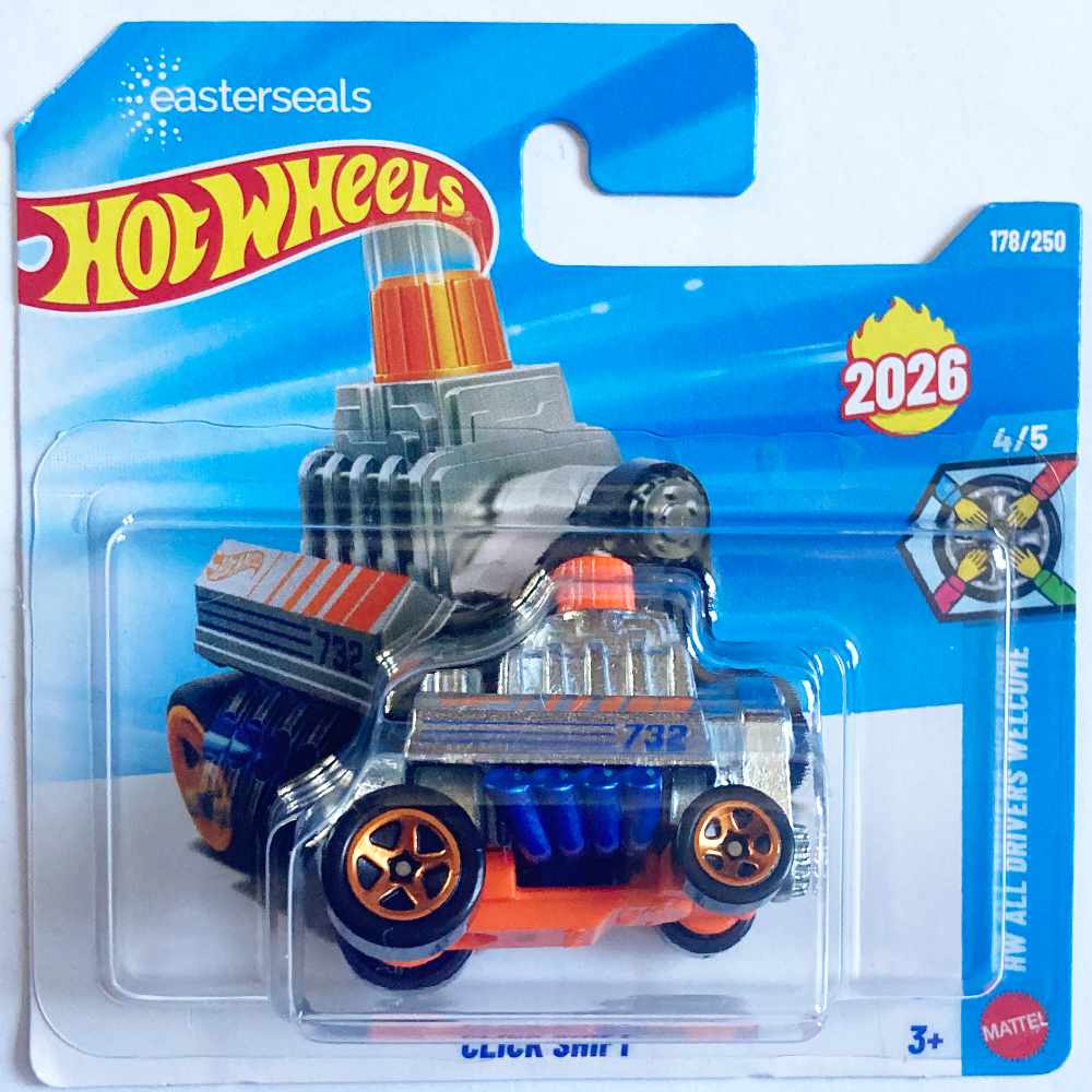 Hot Wheels | Click Shift silber/blau/orange