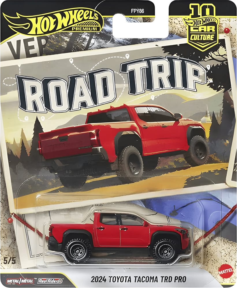 Hot Wheels | Premium Car Culture ROAD TRIP 5/5 2024 Toyota Tacoma TRD Pro rot