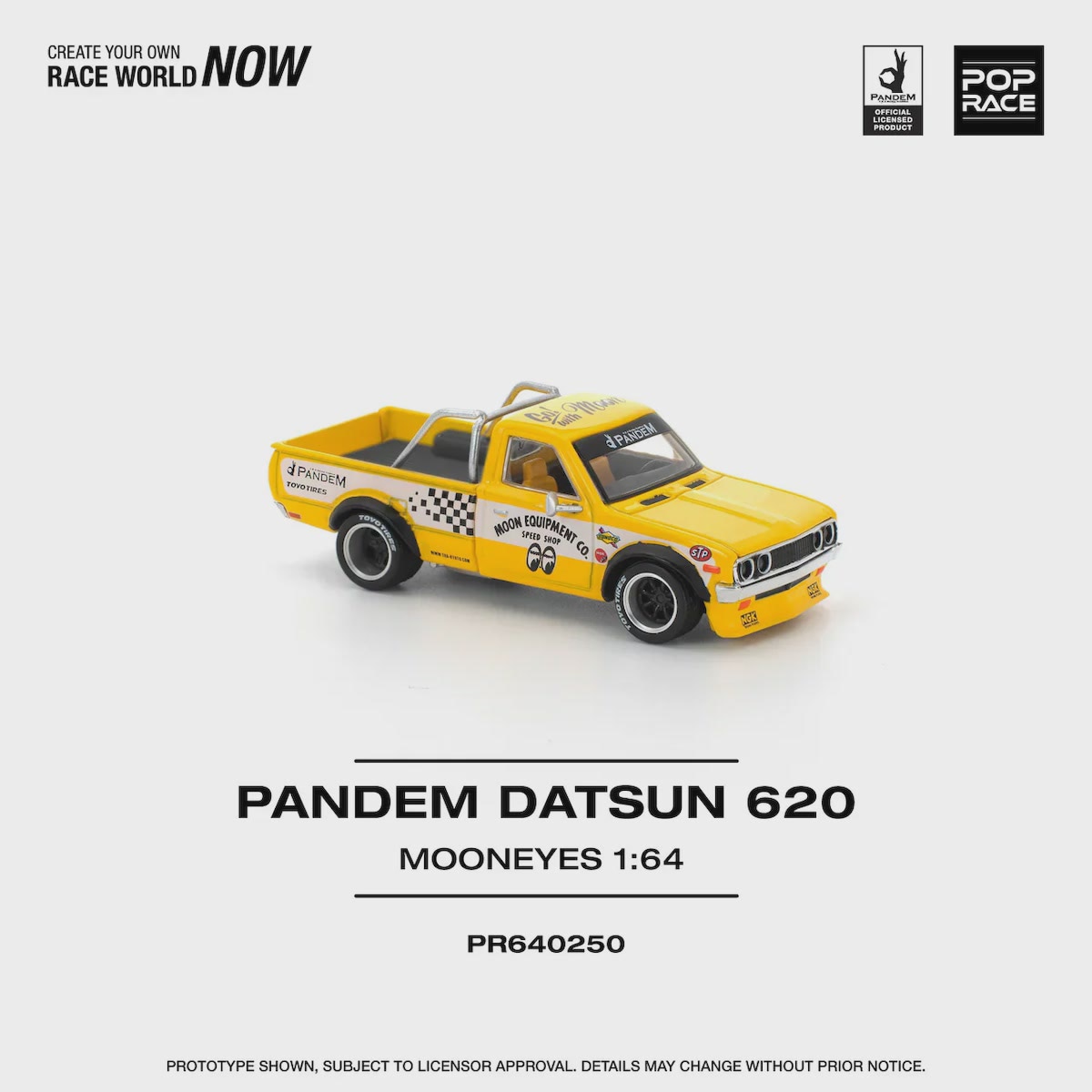 Pop Race | Pandem Datsun 620 Pickup MOON EYES gelb