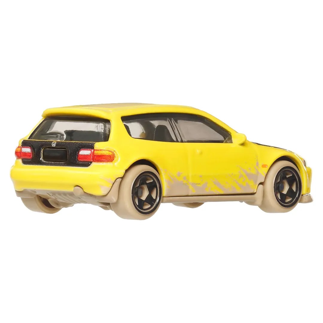Hot Wheels | Basic Premium Silver Series Fast & Furious RACE-OFF 5/5 Honda Civic EG gelb/schwarz