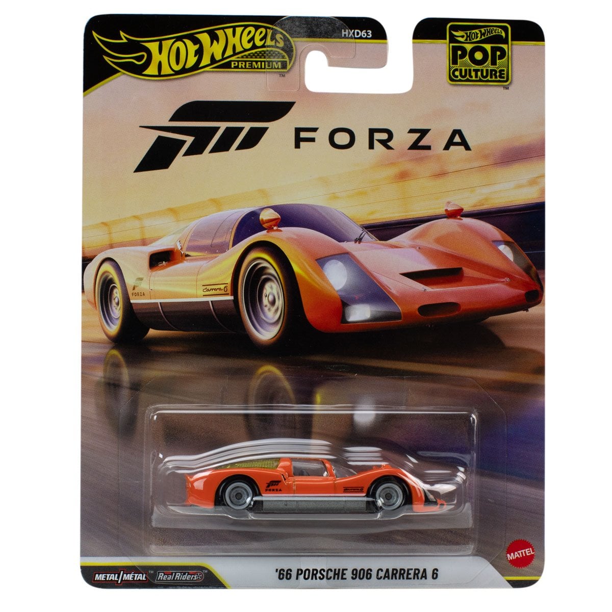 Hot Wheels | Premium Pop Culture 1966 Porsche 906 Carrera 6 FORZA orange