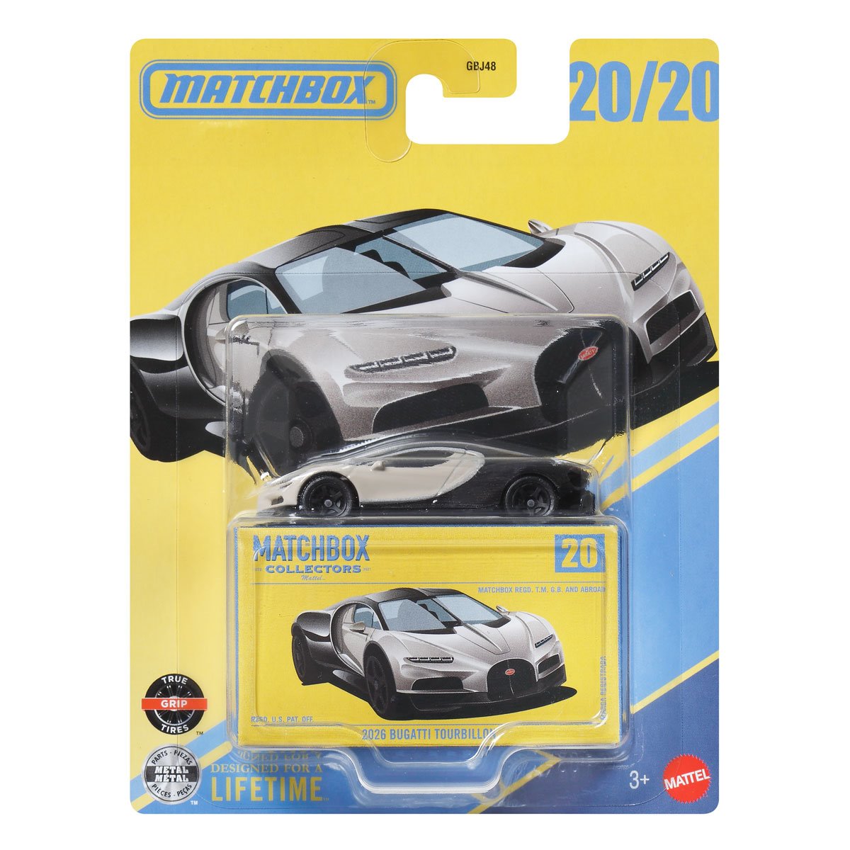 Matchbox | Collectors Serie 20/20 2026 Bugatti Tourbillon grau/schwarz