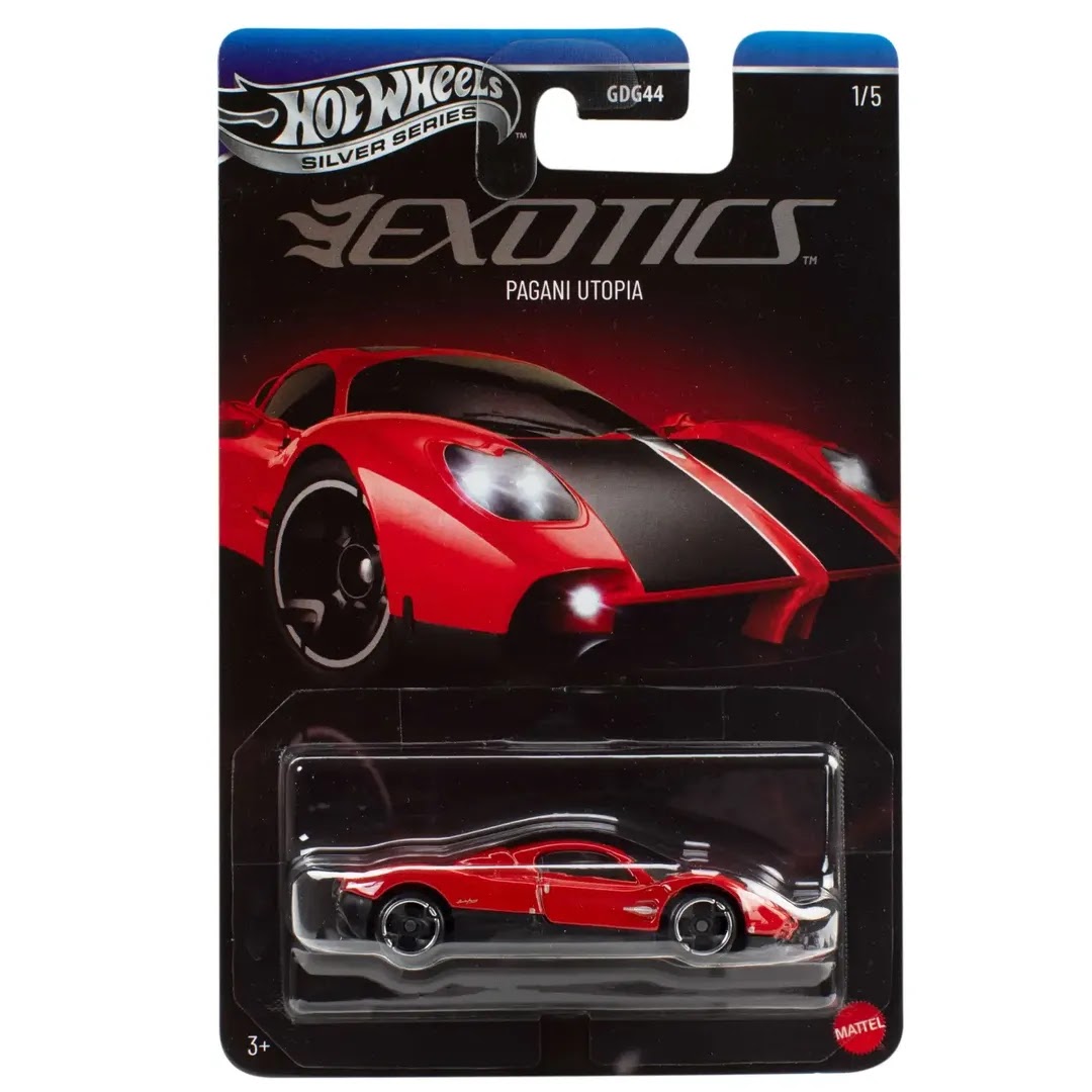 Hot Wheels | Basic Premium Silver Series EXOTICS 1/5 Pagani Utopia rot