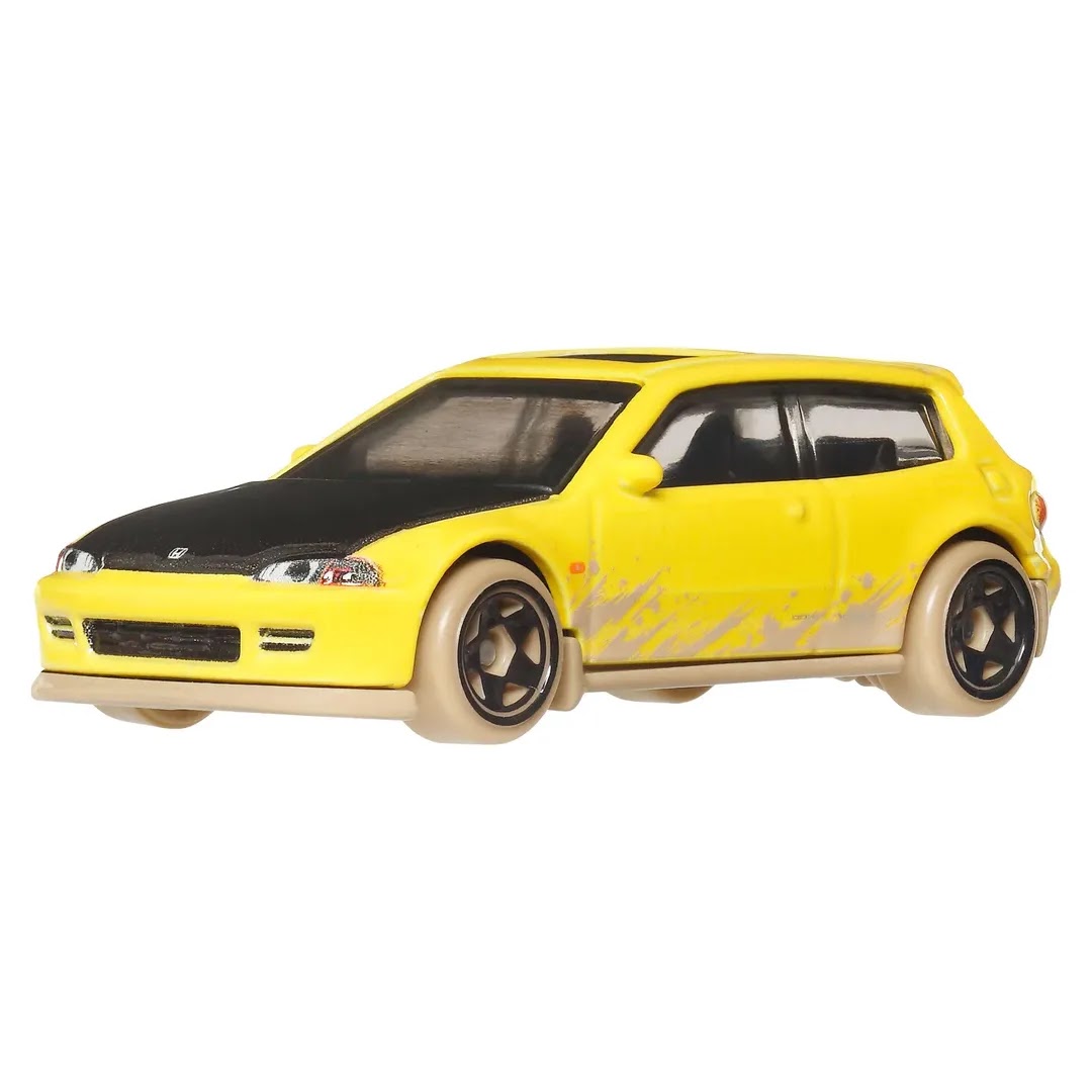 Hot Wheels | Basic Premium Silver Series Fast & Furious RACE-OFF 5/5 Honda Civic EG gelb/schwarz