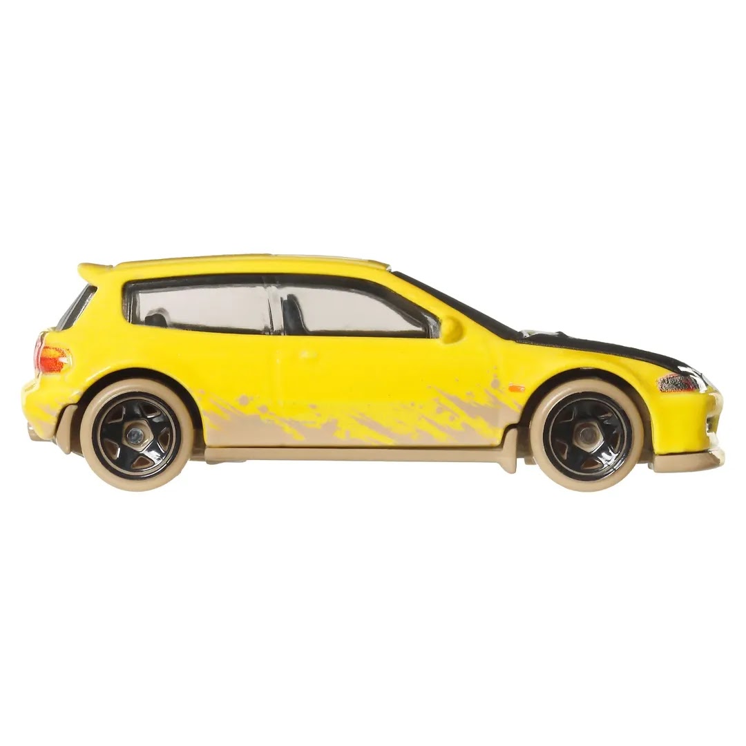 Hot Wheels | Basic Premium Silver Series Fast & Furious RACE-OFF 5/5 Honda Civic EG gelb/schwarz
