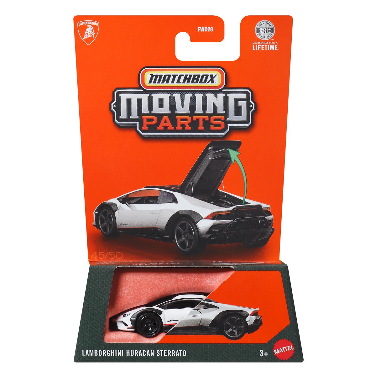 Matchbox | Moving Parts 45/50 Lamborghini Huracan Sterrato weiß