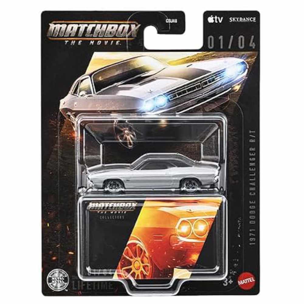 Matchbox | Collectors Serie 01/04 MATCHBOX THE MOVIE 1971 Dodge Challenger R/T grau