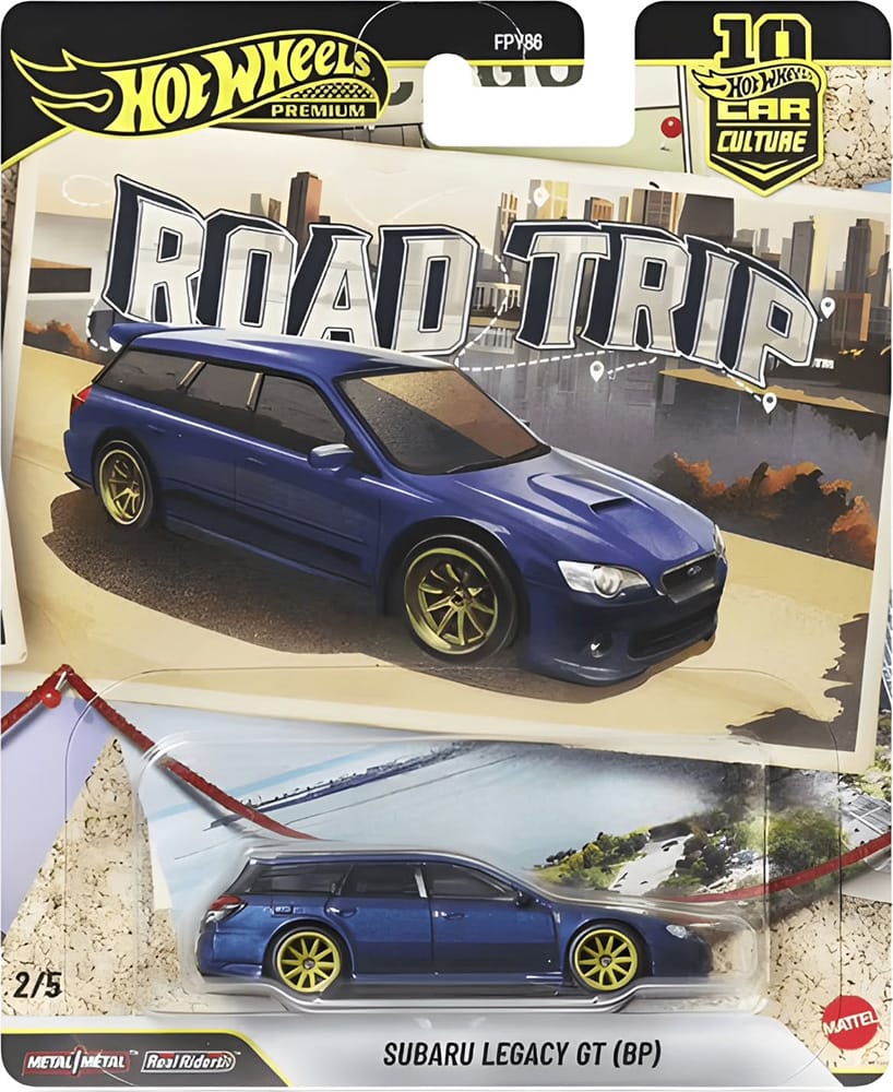 Hot Wheels | Premium Car Culture ROAD TRIP 2/5 Subaru Legacy GT Wagon (BP) dunkelblau