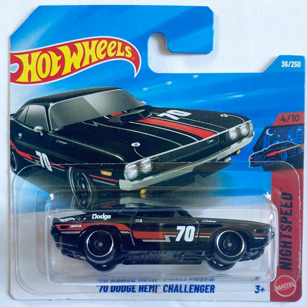 Hot Wheels | '70 Dodge Hemi Challenger #70 schwarz