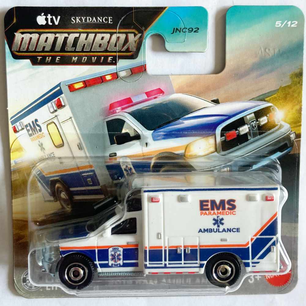 Matchbox | THE MOVIE 5/12 2019 RAM Ambulance EMS PARAMEDIC AMBULANCE weiß
