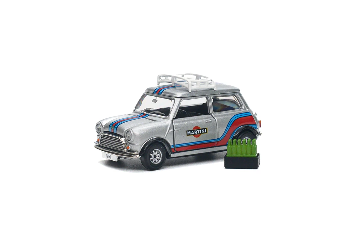 TINY Diecast | Mini Cooper MK 1 silber/blau/rot