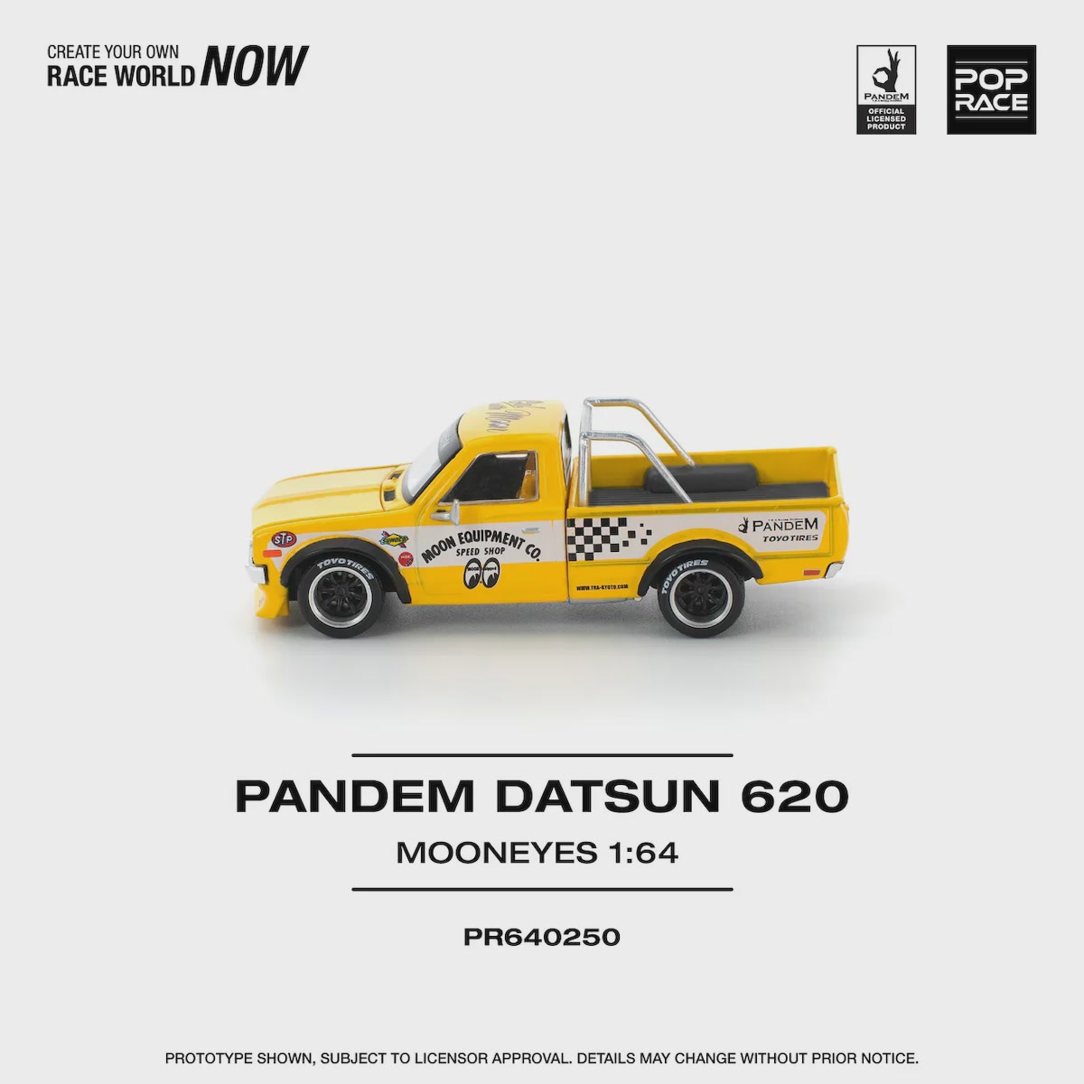 Pop Race | Pandem Datsun 620 Pickup MOON EYES gelb