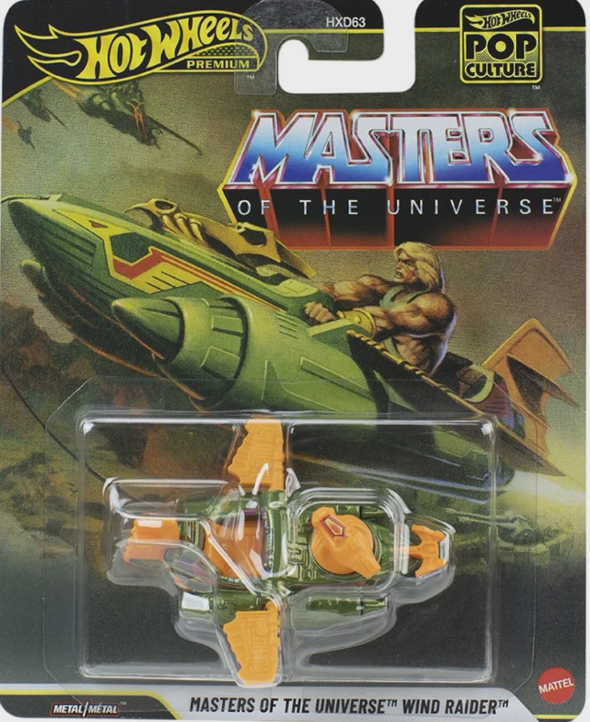 Hot Wheels | Premium Pop Culture Masters of the Universe WIND RAIDER orange/grün