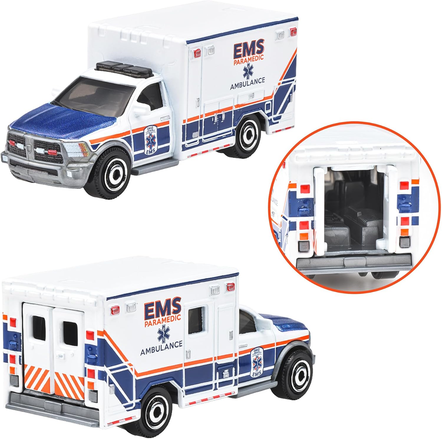 Matchbox | Moving Parts 03/04 MATCHBOX THE MOVIE 2019 RAM Ambulance EMS weiß/blau