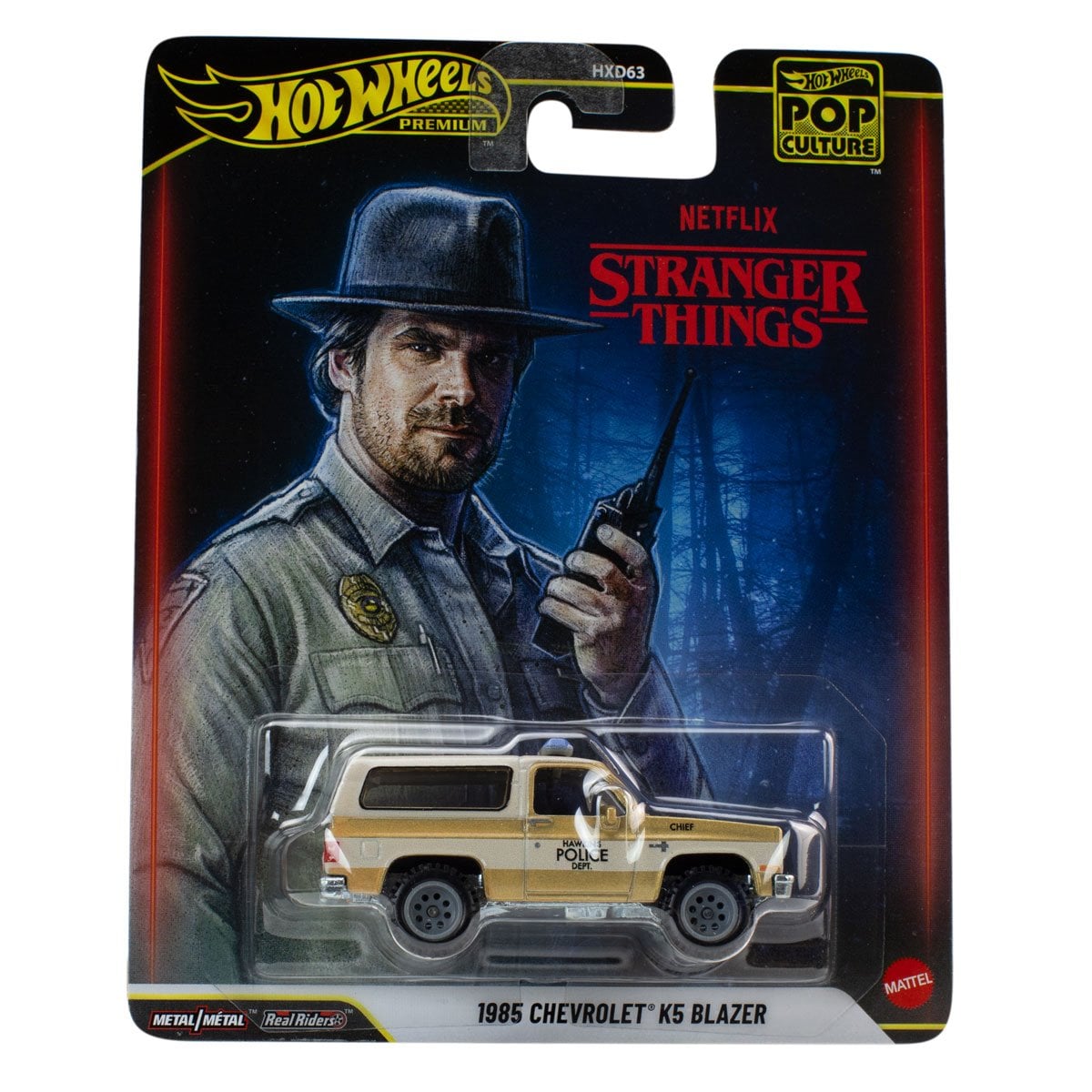Hot Wheels | Premium Pop Culture 1985 Chevrolet K5 Blazer STRANGER THINGS gold/beige