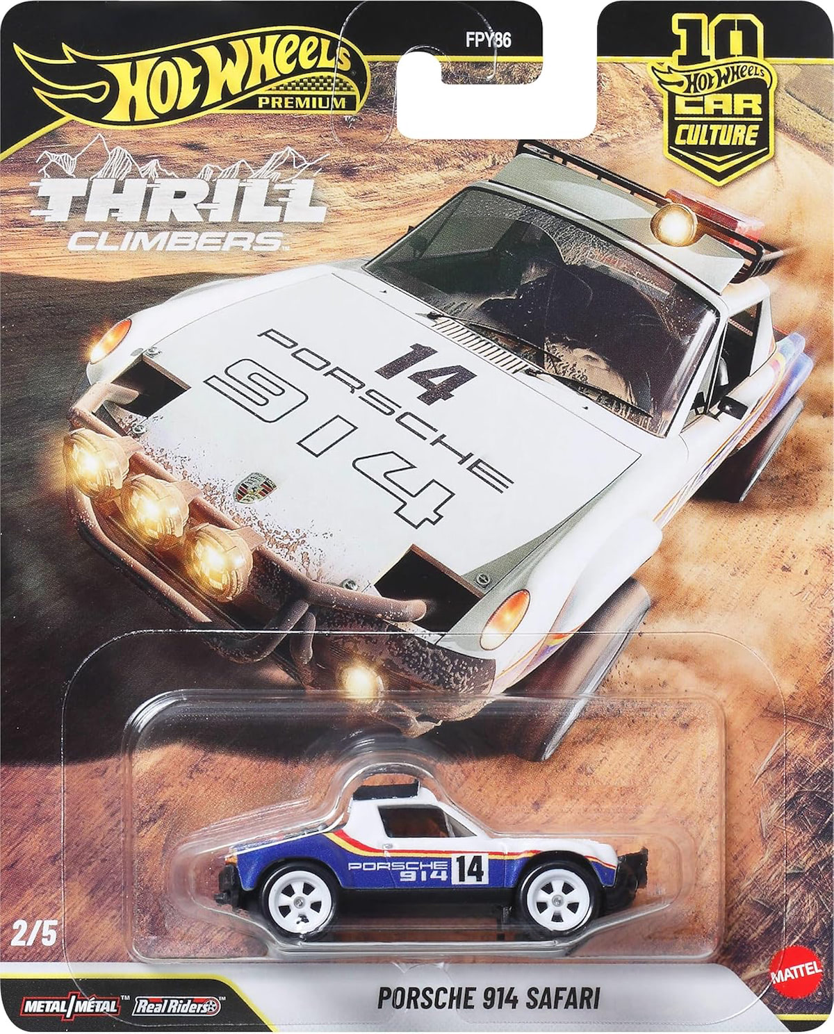 Hot Wheels | Premium Car Culture THRILL CLIMBERS 2/5 Porsche 914 Safari weiß/blau