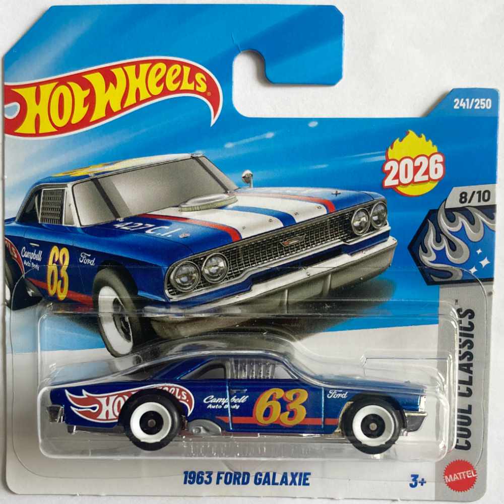 Hot Wheels | 1963 Ford Galaxie Stock Car #63 blaumetallic