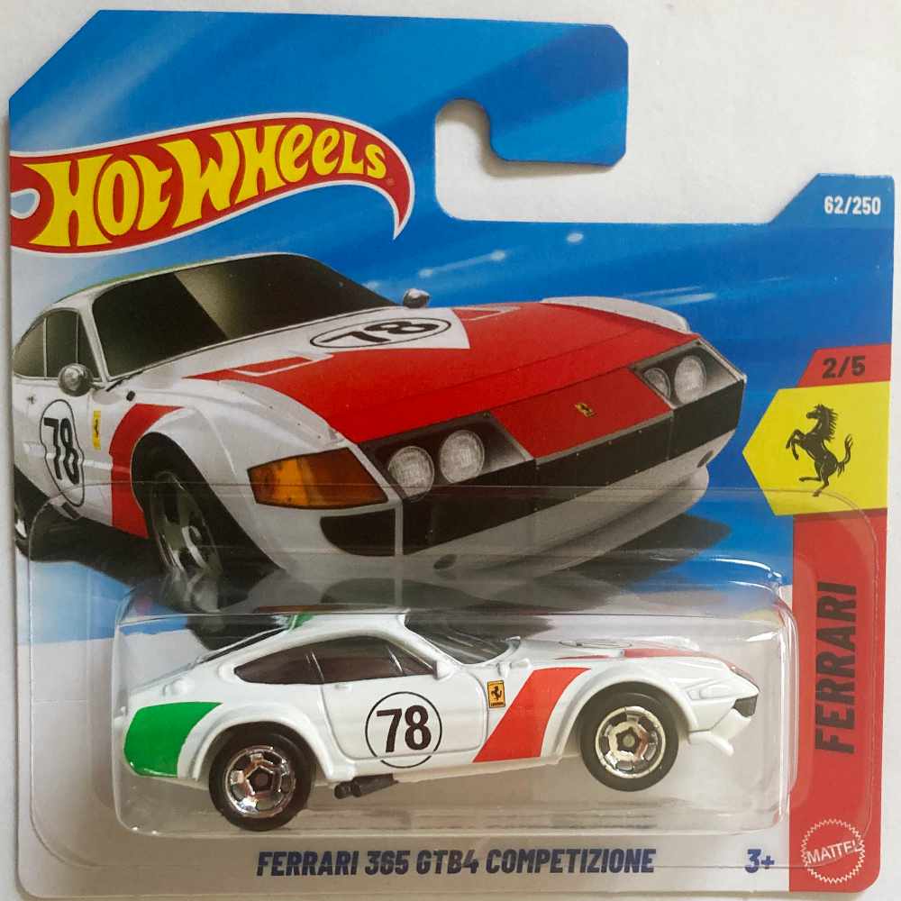 Hot Wheels | Ferrari 365 GTB4 Competizione #78 weiß/grün/rot