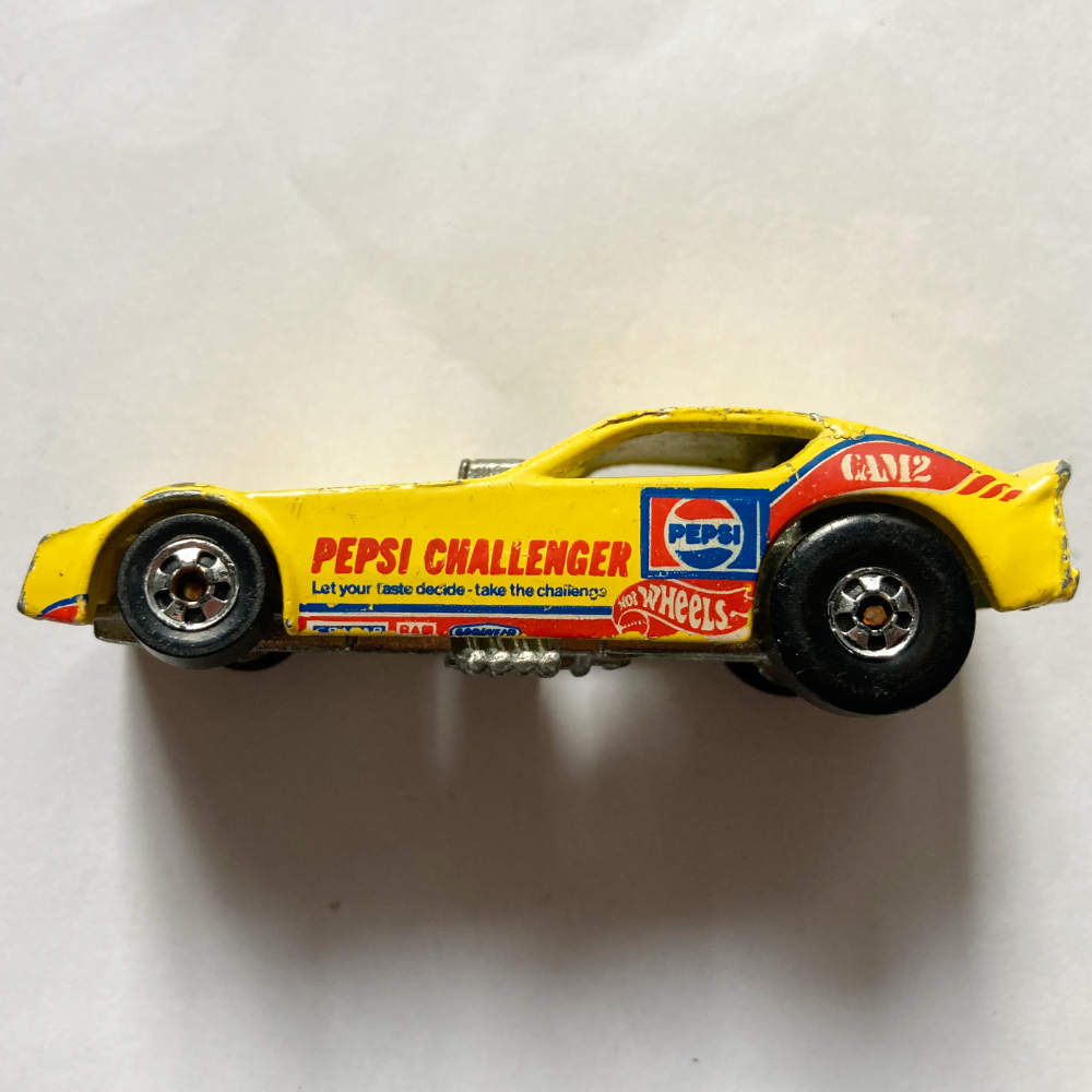 Hot Wheels | Blackwall Funny Car PEPSI CHALLENGER gelb 1982 - ohne Verpackung II