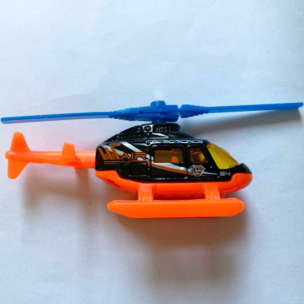 Matchbox | Rescue Chopper schwarz/orange 2002 - ohne Verpackung