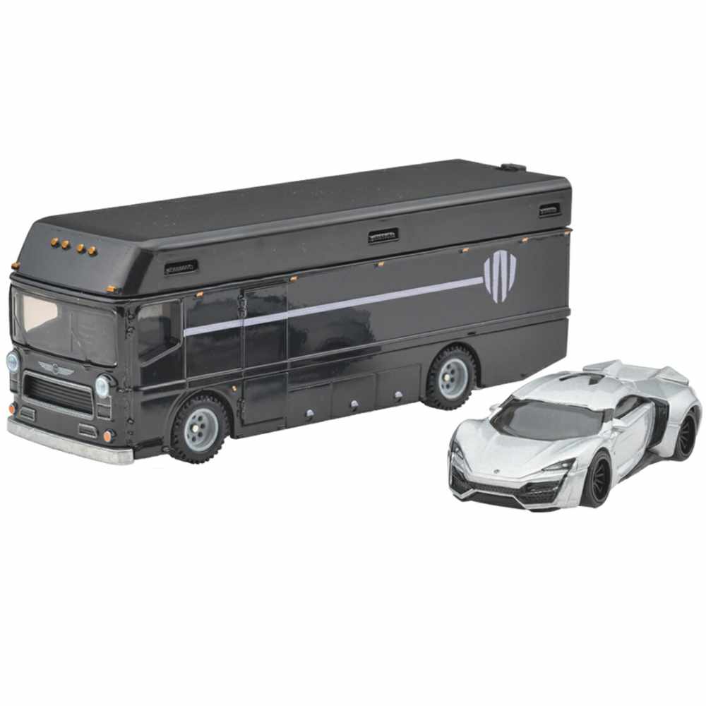 Hot Wheels | Car Culture Team Transport #85 Lykan Hypersport silber & Euro Hauler schwarz