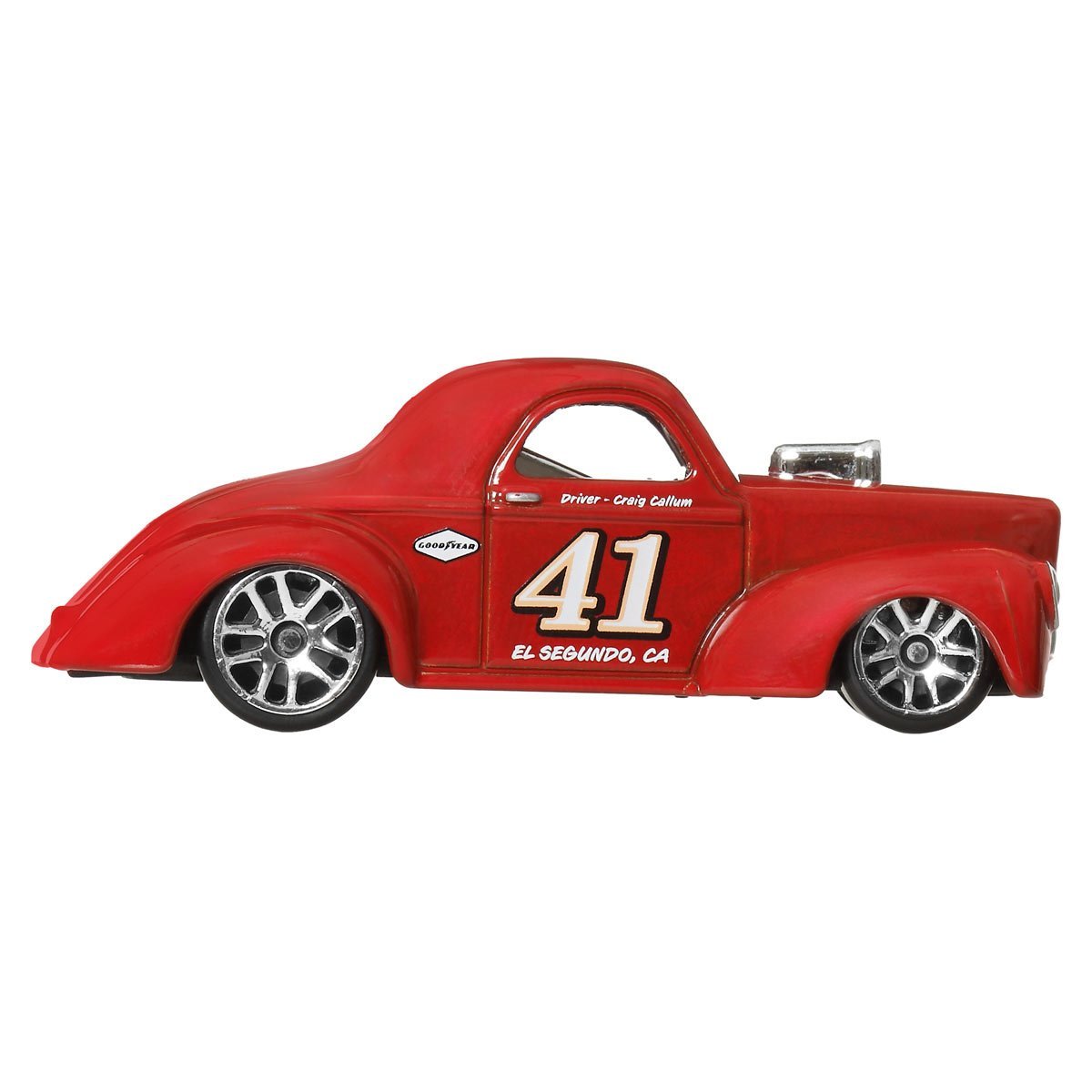 Hot Wheels | Basic Premium Salt Flat Racing 3/5 1941 Willys #41 rot