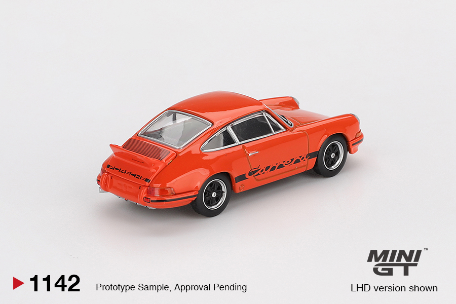 Mini GT | Porsche 911 Carrera RS 2.7 tangerine orange mit schwarzer Innenausstattung LHD